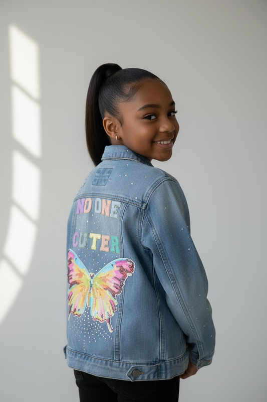 Shinning Bright Theme Denim jacket